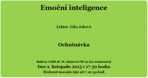 Klub zdraví - Emoční inteligence.