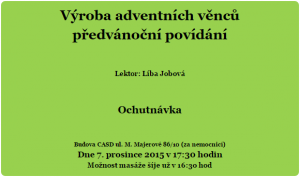 Výroba adventních věnců